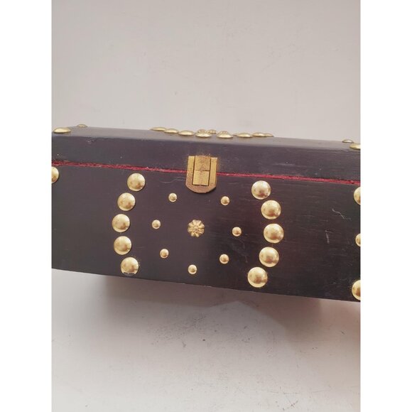 Wooden Keepsake Box, Wooden Chest, Wooden Box, Small Treasure Chest, Wooden - Picture 3 of 10